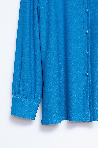 Q2 Shimmer shirt in blue