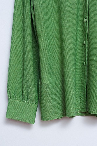 Q2 Shimmer shirt in green