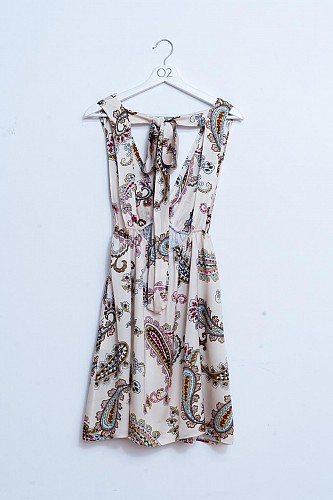 Q2 Mini sundress in paisley floral
