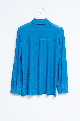 Q2 Shimmer shirt in blue