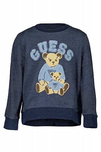 GUESS JEANS SWEATSHIRT WITHOUT ZIP FOR CHILDREN BLUE